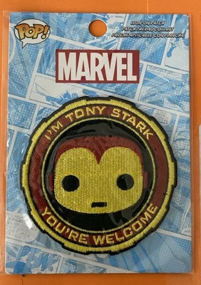 Loungefly Funko Pop! Marvel I’m Tony Stark Iron On Patch Embroidered Avengers - Image 1 of 2