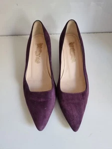 RUSSELL & BROMLEY STUART DESIGNER UK 4 EU 37 WOMENS PURPLE COURT LOW HEELS SHOES - Picture 1 of 14