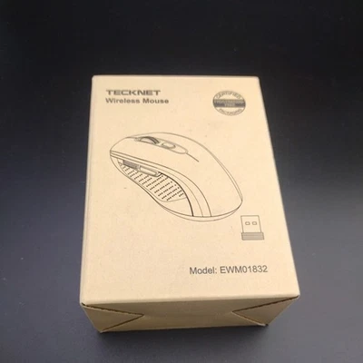TECKNET Bluetooth Wireless Mouse w/USB Nano Receiver EWM01832 BLACK - Image 1 of 4