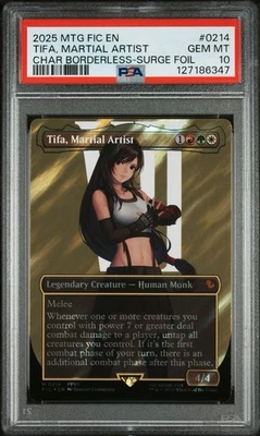 PSA 10 MTG FINAL FANTASY SURGE FOIL COMMANDER #0214 TIFA, MARTIAL ARTIST 2025 - Image 1 of 2