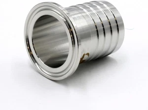 HFS(R) 1.5" Tri Clamp to 1.5" Hose Barb(OD: 37.9mm) Adapter Stainless Steel 304 - Picture 1 of 6