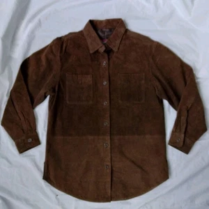 Denim & Co. Jeanswear Leder Hemd Jacke Western Cowboy Farm Herren Gr. S - Bild 1 von 16