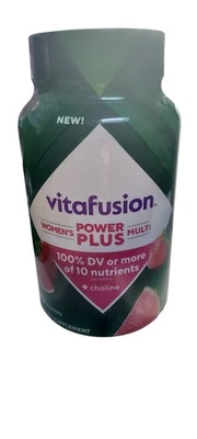 Vitafusion Womens Multi Power Plus Vitamins Choline Strawberry Watermelon 8/26 - Image 1 of 3