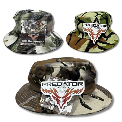 Predator Camo Cotton Hunting Boonie Sun Hat OSFM Spring Green 3D Brown Deception - Image 1 of 4