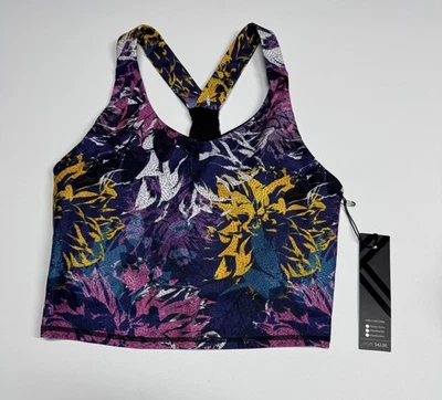 Kyodan женщин миниатюрный маленький спортивный бюстгальтер укороченный цветочный тренировки новый с Ярлыками - Изображение 1 из 4