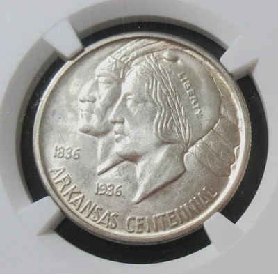 1935-S 50C Arkansas MS65 NGC Mintage 5,506 - Image 1 of 4