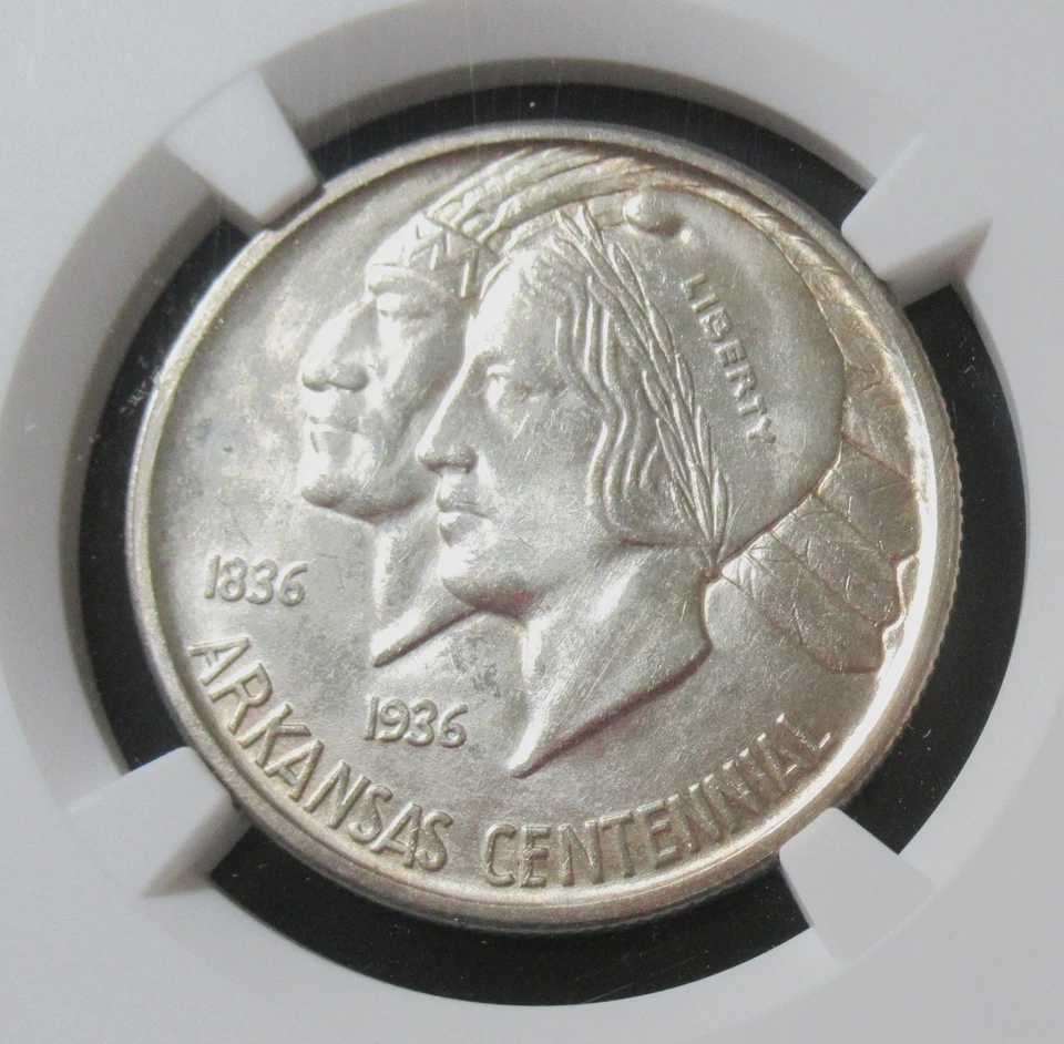 1935-S 50C Arkansas MS65 NGC Mintage 5,506 - Image 1 of 4