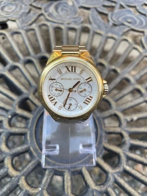 Michael Kors MK5759 Women's Watch Gold tone Steel White Dial 33mm new battery - Image 1 of 2