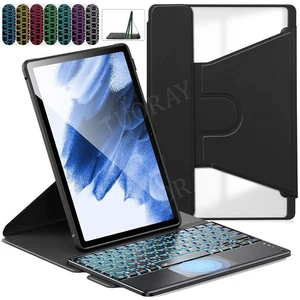 Beleuchtete Touchpad Tastatur 360° Hülle Mit Für Samsung Galaxy Tab A9+ S9 FE A8 - Bild 1 von 46