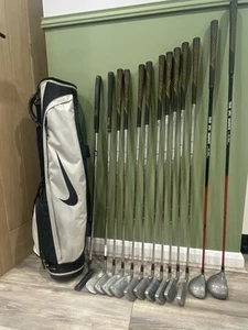MENS RIGHT HANDED GOLF CLUBS FULL SET X13 Nike Bag Like Callaway Irons & Woods - Picture 1 of 14