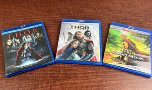 Marvel Studios Thor Blu-ray / DVD Collection Thor - The Dark World - Ragnarok - Foto 1 di 8