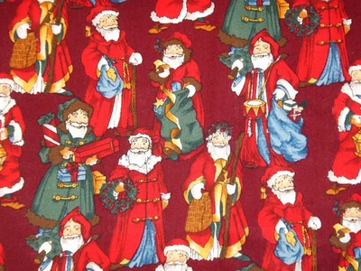 Alexander Henry Santa St. Nicholas Father Christmas Fabric 44" x 56" - Image 1 of 2