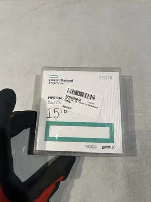 HPE C7977A 15TB LTO-7 Ultrium RW Data Cartridge  2.5:1 Compression  700 MB/s - Image 1 of 4