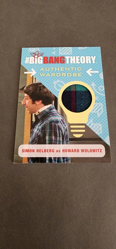 The Big Bang Theory Seasons 6&7 M33 Howard Wardrobe Patch Card - Image 1 of 2