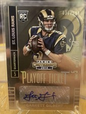 Garrett Gilbert 2014 Panini Contenders Auto Playoff Ticket  Rams Cowboys RC /199