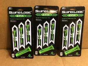Swing Logic Efx-1 Golf Target Training Aid Alignment Tee Tool 3pk Lot Of 3 NIB - Picture 1 of 3