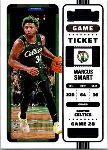 2022 Panini Contenders Marcus Smart /25 Mint Purple Game Ticket