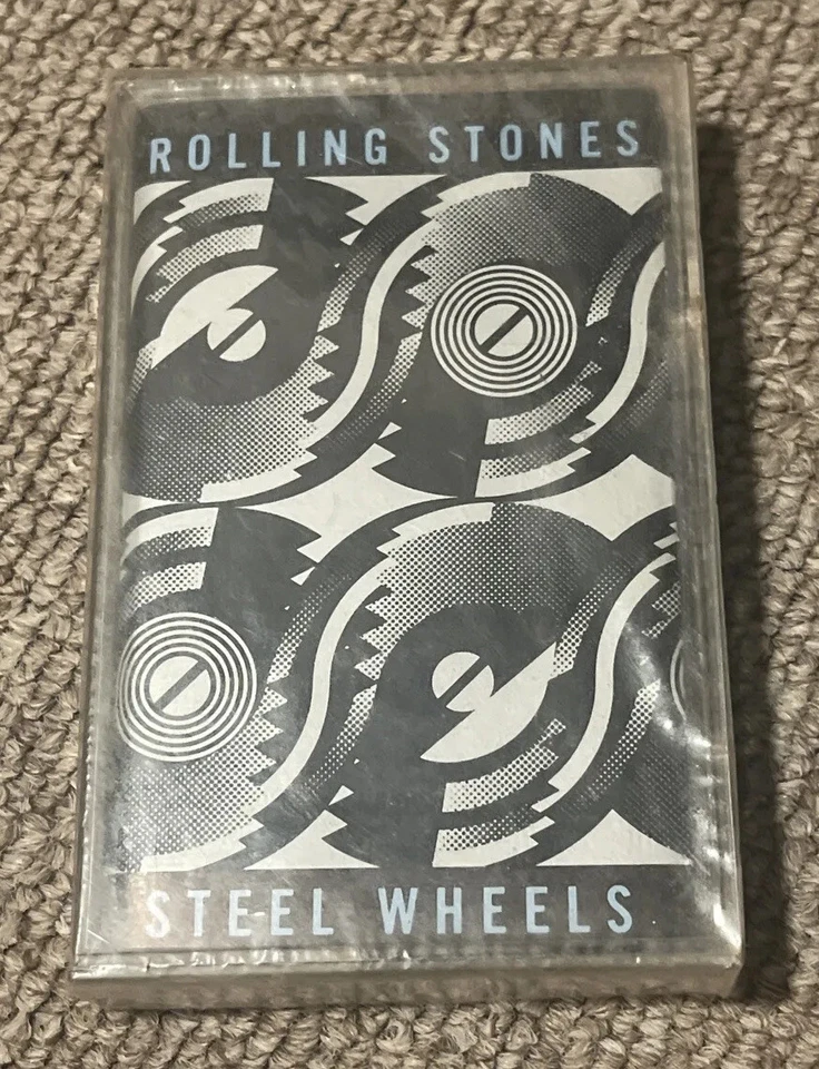 The Rolling Stones Steel Wheels (Cassette 1989 Columbia CT45333) Tape and Case