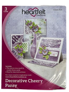 Heartfelt Creations Deko Fröhliche Stiefmütterchen Karte Klassenset - Bild 1 von 2