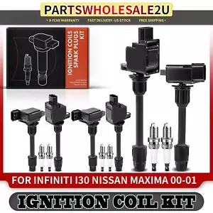 6x Ignition Coil & IRIDIUM Spark Plug Kits for Nissan Maxima INFINITI I30 00-01 - Picture 1 of 12