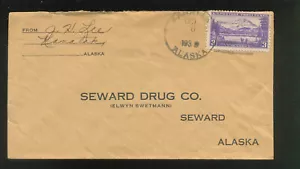 USA Kanatak Alaska 1938 commercial cover with Alaska stamp DPO - Picture 1 of 1