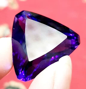 Piedra Preciosa Suelta Amatista Calentada Color Púrpura 60 Ct, Brasil - Imagen 1 de 4