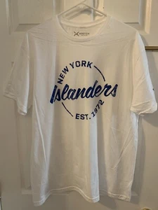 NEW NEW YORK ISLANDERS EST. 1972 WHITE 50 YEAR ANNIVERSARY TEE SHIRT LARGE NHL - Picture 1 of 5