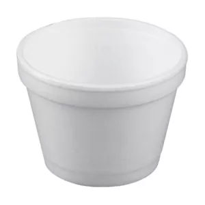 Dart Foam Squat Foam Food Container White, 4 oz. | 1000/Case - Picture 1 of 1