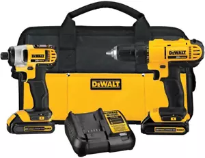 Taladro inalámbrico 20V MAX y atornillador de impacto, kit combinado de herramientas eléctricas con 2 baterías - Imagen 1 de 11
