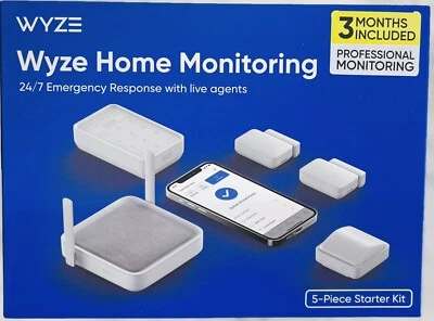 WYZE Wireless Home Security Sensor Kit with Hub, Keypad, Motion, Entry Sensors 5 - Image 1 of 4