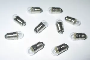 Glühbirne E5.5 4,5 Volt für Krippen-, Puppenhauslampen 10 Stück NEU - Bild 1 von 1