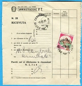 1985 CASTELLI £.800 ISOLATO usato per diritto BOLLATURA DI 8 CAMBIALI (273638) - Imagen 1 de 1