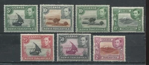 Kenya and Uganda and Tanganyika  KGVI 1938 various values to 2/ mint o.g. hinged - Picture 1 of 1