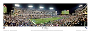 2012 Tennessee Titans at LP Field Game Night 25 Yard Line Panoramic Poster 1051 - Imagen 1 de 5