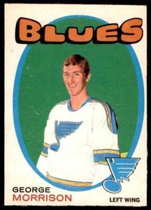 1971-72 O-PEE-CHEE GEORGE MORRISON EXMT ST LOUIS BLUES #223 PD