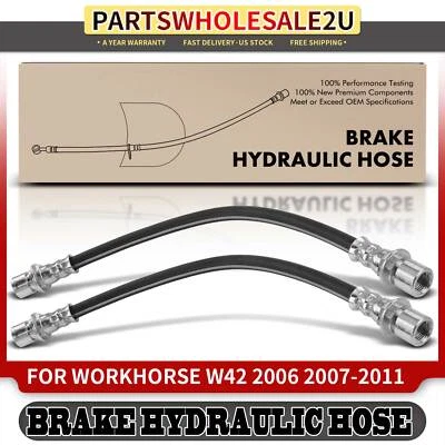 2x Manguera de freno interior trasera izquierda y derecha para Workhorse W42 2006-2011 ABS de 2 ruedas Foto 1 de 4