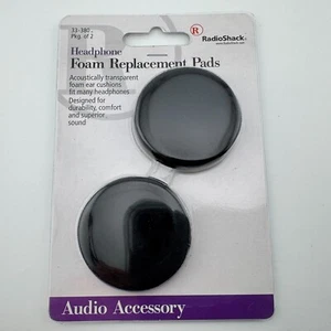Almohadillas de repuesto de espuma para auriculares Radio Shack 33-380 de colección NOS - Imagen 1 de 2