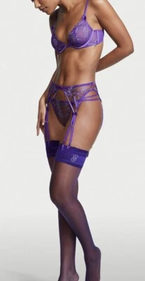 Cinturón Liguero Victoria's Secret Muy Sexy Starstruck Bordado Violeta M/L VS-6 Foto 1 de 4