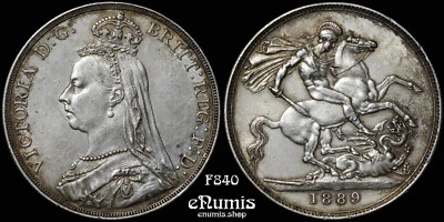 Gran Bretaña, Victoria, Corona 1889, aUNC Foto 1 de 4