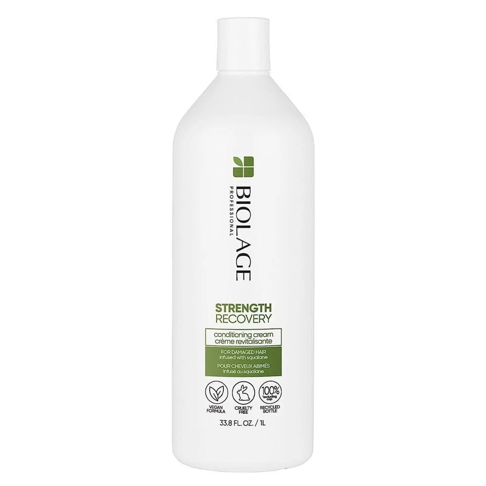 BIOLAGE STRENGTH RECOVERY CONDITIONING CREAM FOR DAMAGED HAIR 33.8 OZ / 1L - Image 1 of 1