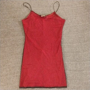 Vintage Ultra Flirt Dress Women's Med Mesh Lined Mini Slip Y2K Clubbing Grunge - Picture 1 of 10