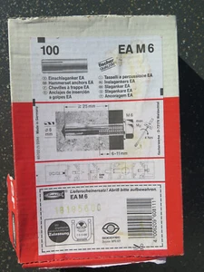 100 Fischer Einschlag Anker Dübel EA Metall Betonanker Schwerlastanker in Beton - Bild 1 von 3