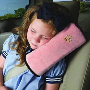 Kids Car Short Plush Seat Belt Shoulder Pad Cover Pillow Cushion Head Support - Picture 1 of 12