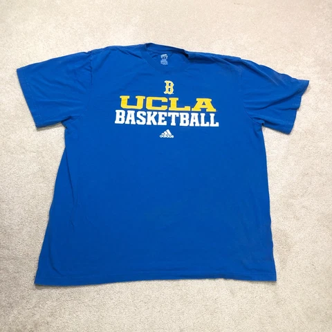 UCLA Bruins Basketball T Shirt Mens 2XL XXL Blue Adidas Cover