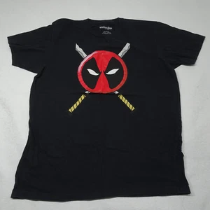 Camiseta Deadpool Marvel Talla XL Negra Manga Corta Cuello Redondo - Imagen 1 de 4