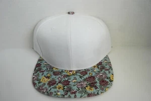 Floral Snapback Blank Faded by Sun *See description* - Picture 1 of 4
