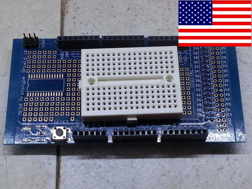 MEGA Prototype Protoshield Shield for Arduino, 170 Pin Breadboard 2560 *US Ship* - Image 1 of 4