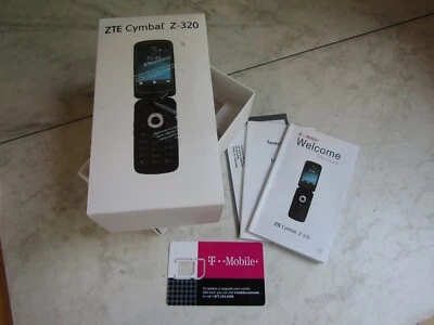 ZTE Cymbal Z-320 Caja Teléfono VACÍA con Manuales Foto 1 de 2