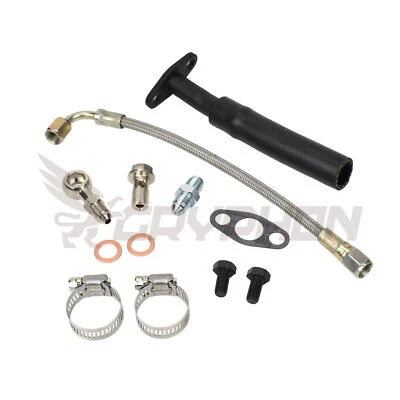 Turbo Oil Feed Return Line Kit for Subaru WRX STI Non-AVCS Garrett GT28R GT30R - Image 1 of 4