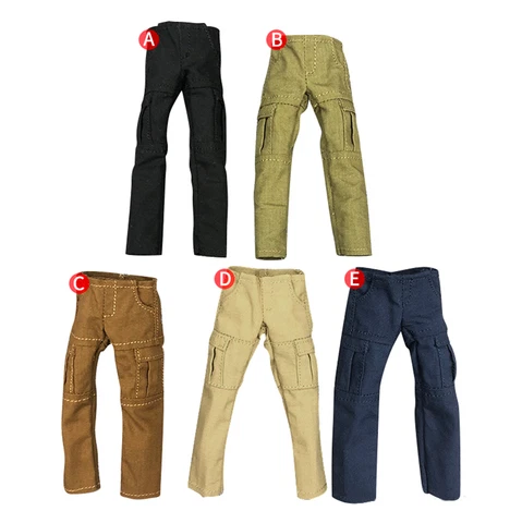 1/12 Scale Soldier Clothes Overalls Pants Trousers For 6" SHF Ant Body Figure Cover